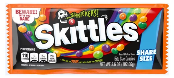 Skittles présente de nouveaux bonbons Shriekers pour Halloween Skittles présente de nouveaux bonbons Shriekers pour Halloween