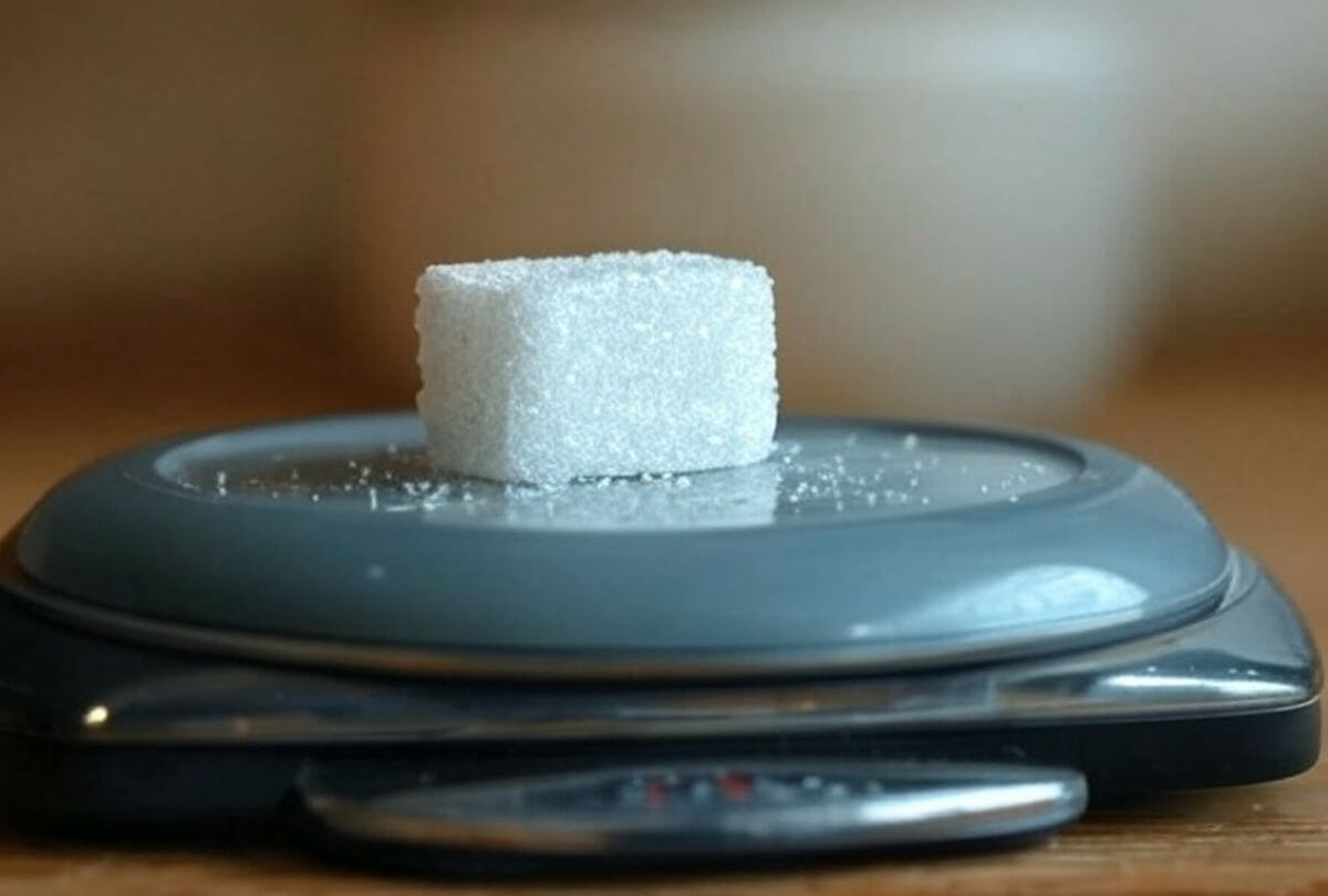 poids d’un morceau de sucre