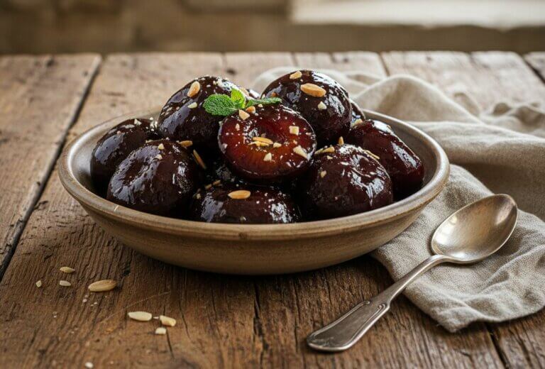 Recette de prunes confites : une gourmandise sucrée et parfumée à préparer en maison