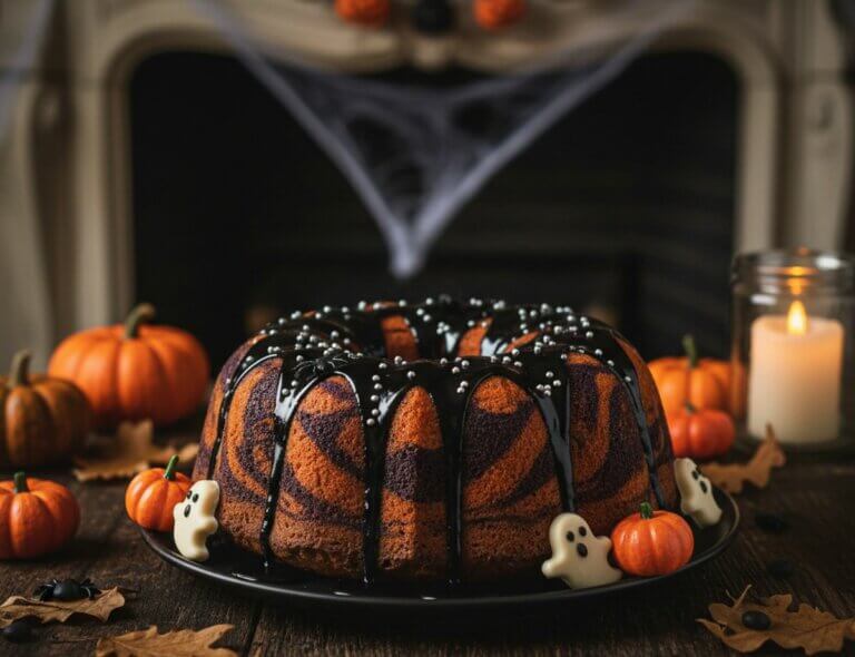 Recette gâteau marbré Halloween : un dessert terrifiant et gourmand