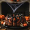 recette gâteau marbré halloween